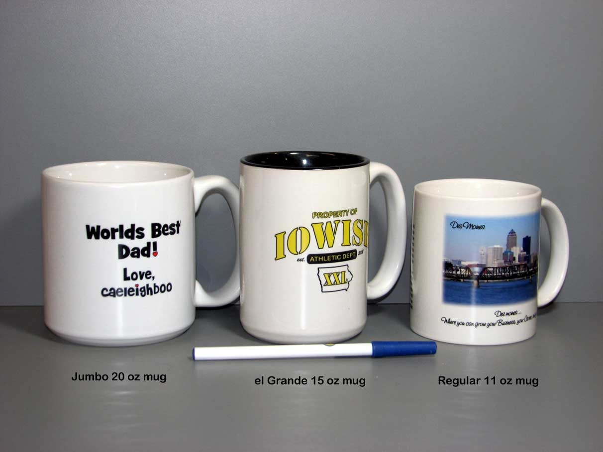 CUSTOM Large 20 oz Coffee Mug for Men or Women Jumbo 20 ounce Mug Cup Free  Gift Box