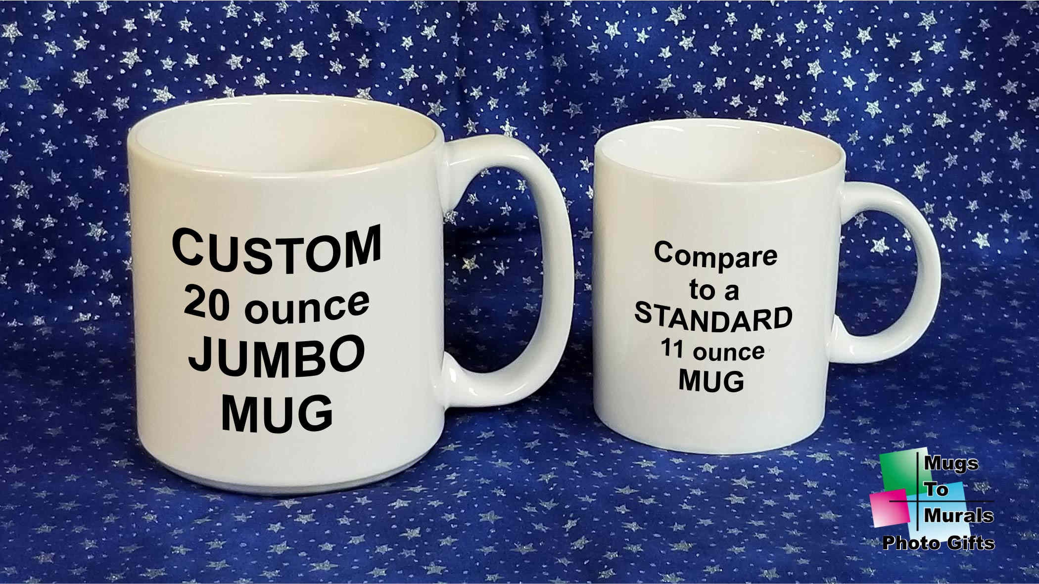 CUSTOM Large 20 oz Coffee Mug for Men or Women Jumbo 20 ounce Mug Cup Free  Gift Box