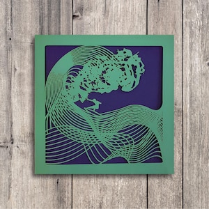 Carte de surf//carte d'anniversaire de surfeur, carte de surf pour lui