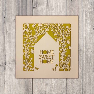 Carte nouvelle maison // Carte home sweet home, carte déménagement, carte première maison