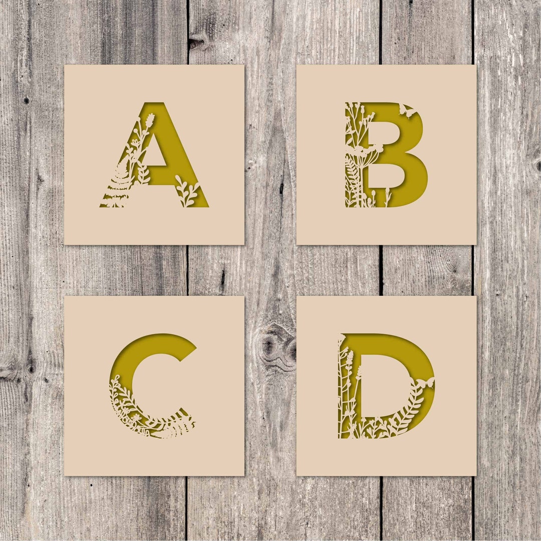 Personalised Floral Letter Greetings Card // Wild Flowers, Blank Card ...