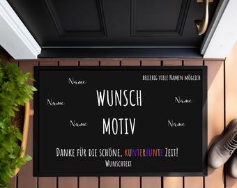 Personalisierte Fußmatte Kita Abschied | Geschenk für Erzieherin & Kindergarten | Fußmatte mit Kindernamen | Danke Kita Abschiedsgeschenk