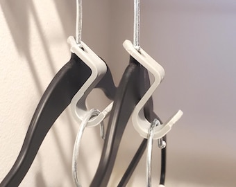 3D-geprinte ruimtebesparende kleerhangerhaken