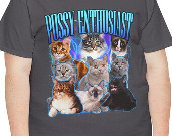 T-shirt kattencollage | Retro T-shirt met kittenprint