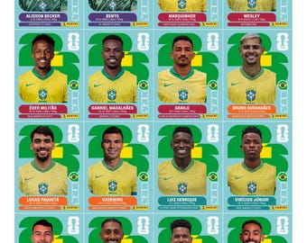 FIFA World Cup 2026 Inspired Sticker Album PDF | Printable Soccer Sticker Collection | Digital Football Cards Bundle | +980  STICKERS