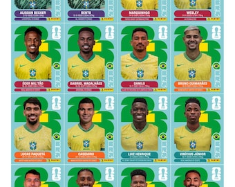 FIFA World Cup 2026 Inspired Sticker Album PDF | Printable Soccer Sticker Collection | Digital Football Cards Bundle | +980  STICKERS