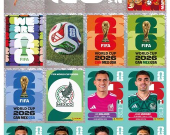 World Cup 2026 Sticker Album PDF | 48 Teams + 980+ Stickers | Printable Soccer Sticker Collection | Instant Download