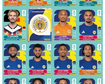 World Cup 2026  Sticker Album PDF, World Cup 2026 Sticker Album, 48 Teams Football Stickers, Complete All Teams Figurines, Bonus Gift