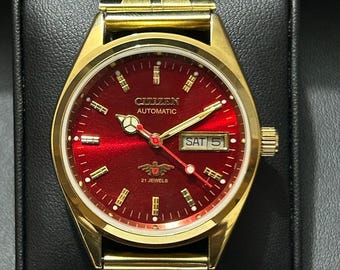 Classic red & golden citizen refurbished- The Ultimate Executive Men’s Watch