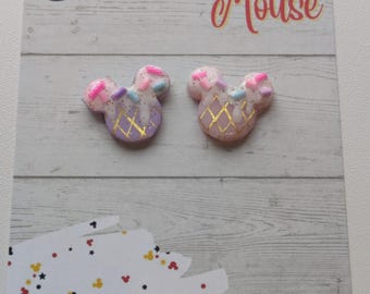 Mickey Mouse Ice Cream Earrings | Disney Gift Idea | Park Treat Studs | Sweet Treat Earrings | Disney World Mickey Summer Earrings