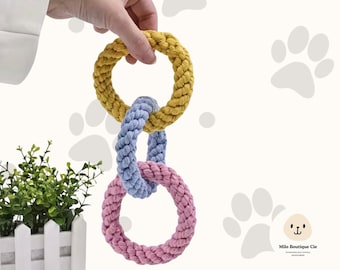 Colorful pet rope, dog toy, teeth grinding toy, chew toy, interactive parrot toy, climbing rope