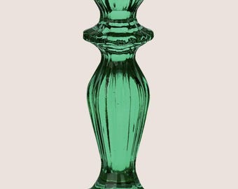 Cadeau bougeoir en verre vert émeraude | Emma M Lion | Le duc
