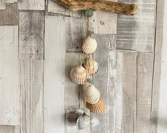 Shell, Sea Glass and Driftwood Wind Chime