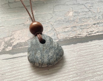 Coral Fossil Pebble Pendant Natural Jewellery Unisex