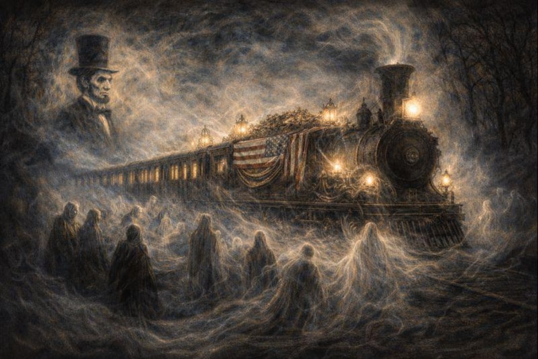 Lincolns Funeral Ghost Train Blake Inspired American Folklore Spectral ...