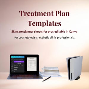 Informe de plan de tratamiento de análisis de la piel (A5) para esteticistas, profesionales de clínicas cosméticas y terapeutas de cuidado de la piel (plantilla Canva)