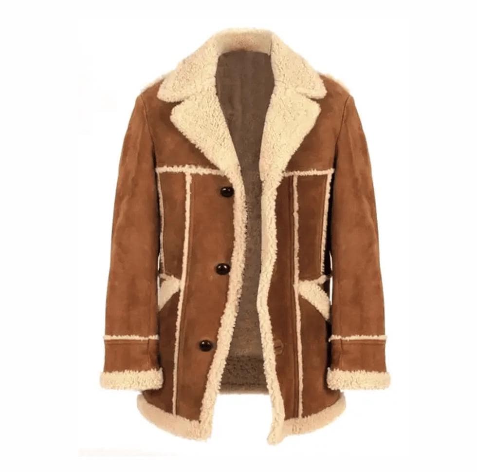 Suede and Fur Coat - Etsy Canada