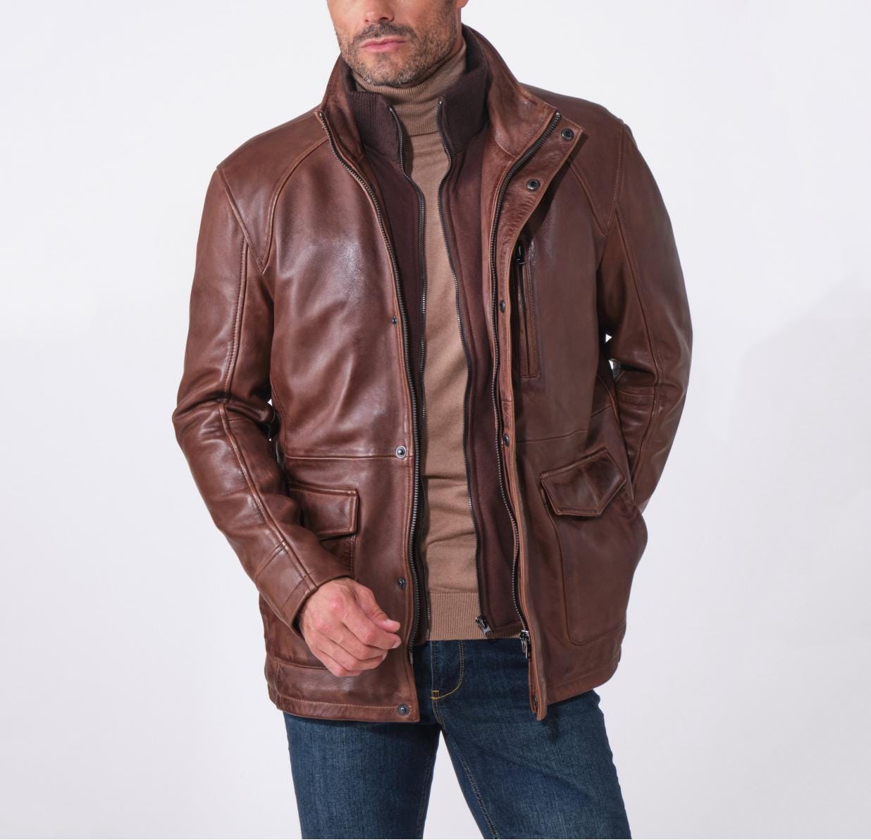 KIRCILAR リバーシブルレザージャケット Kircilar leather - Etsy 日本