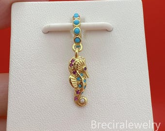 Seahorse Charm for bracelet,Fits Pandora Charm Bracelet