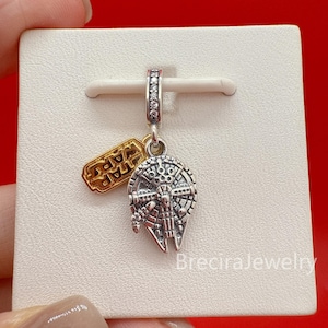 Millennium Falcon hangertje voor Pandora armband, Star Wars hangertje