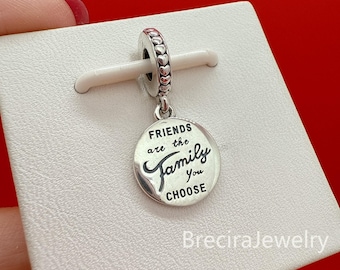 Friends Are Family Charm for bracelet,Gift for Her