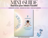 Mini guide bien-être PDF | Exercices gestion anxiété | Santé mentale imprimable | Ebook Anti-stress | Pleine conscience