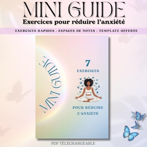 Mini wellness guide | Exercises to calm anxiety | Anti-stress PDF | Mental health tools | Emotion management