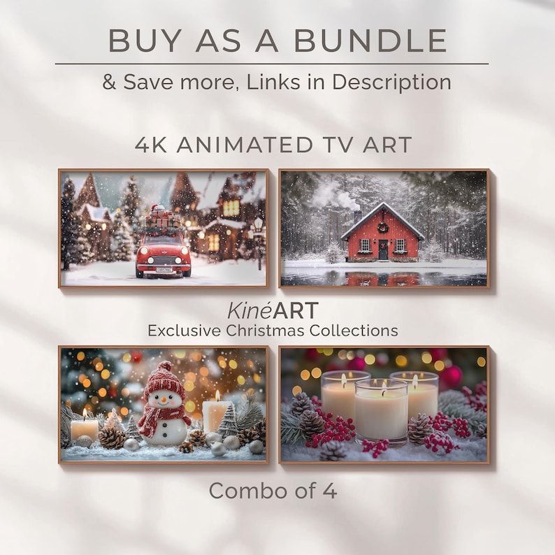 Christmas TV Art – 4K Animated Loop | Art for Samsung Frame & Smart Tvs ...