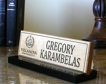 Desk Name Plate Office Sign Door Name Plate Engraved Business | Etsy