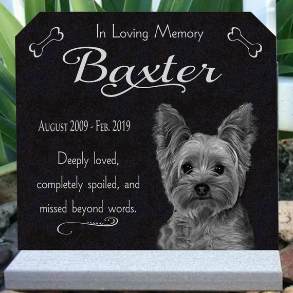 pet memorial stones dog