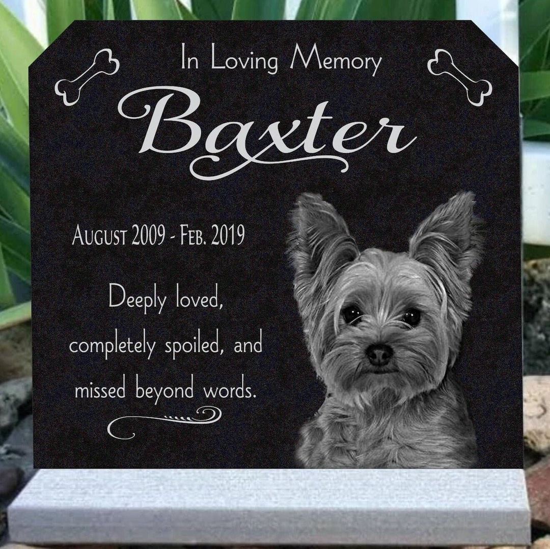 Plaque Commémorative Pour Chat/Chien – Acrylique Personnalisable | Cadeau De Deuil Animal | Souvenir