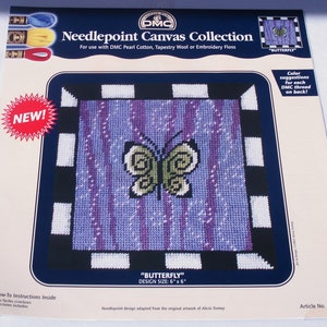 DMC Needlepoint Canvas Collection Design Article NC011 Butterfly. image 1