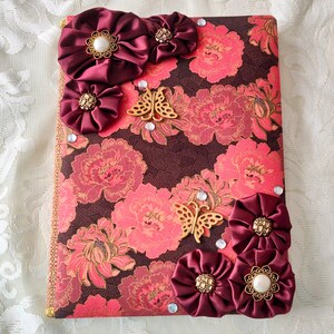 Floral Fabric Covered Journal