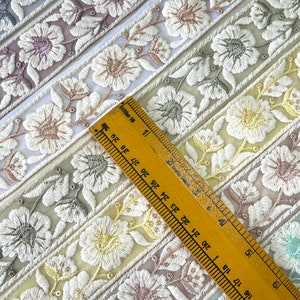 Net Fabric Saree Border Indian Lace Trim cortado a medida, Sari Fabric Trim-Table Runner-Art Quilt fabric trim Sari Border Silk Fabric