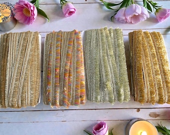 Fringe Lace Trim, Shimmery Decorative Craft Ribbon for Sewing Garments and DIY Projects
