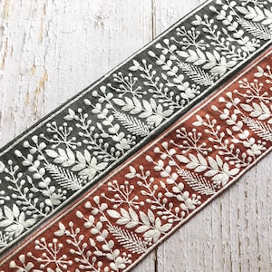 Silk Fabric Trim-Multi Colour Embroidered Sari Border-Silk Sari Fabric-Dupattas,Quilt Silk Ribbon-Indian Fabric-Table Runner-Lehengas image 7