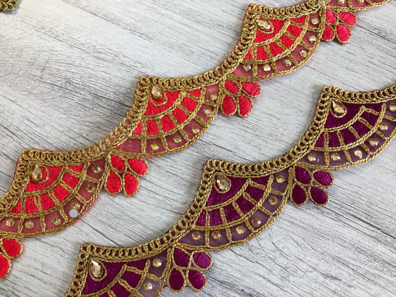 Indian Laces Sari Borders India Trims Boho Silk Saree Etsy