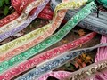Embroidered Net Fabric Lace-Floral Fabric Trim, Wedding Dress, Sari Border, Saree Fabric, Art Quilt, Indian Trim By The Yard, Table Runner product logo