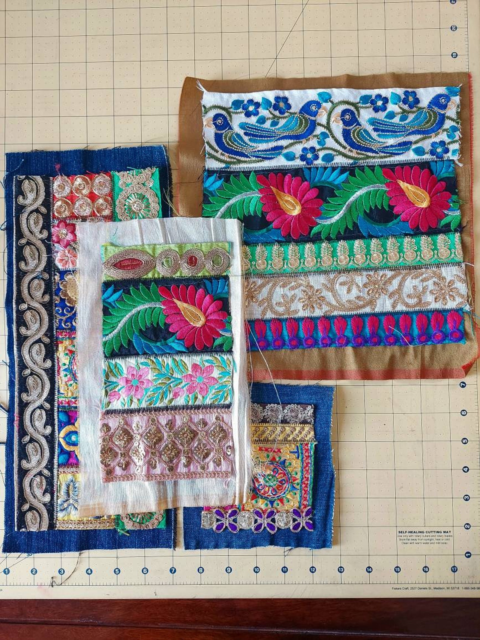 Fabric remnants sari fabric scraps silk fabric scraps sari Etsy