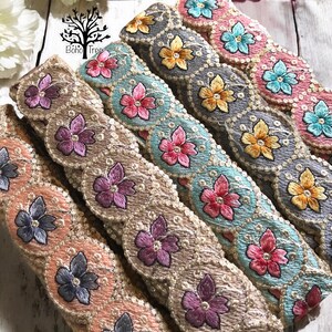 Cut-Arbeit-Indische Spitzenborte Schüttgut-Bestickte Borte-Sari Fabric Trim