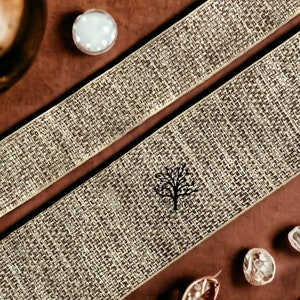 Boho yute tela Trim-Art Quilt Table Runner-bordado cinta Sari borde-seda Sari tela-India tela recorte cortado a medida