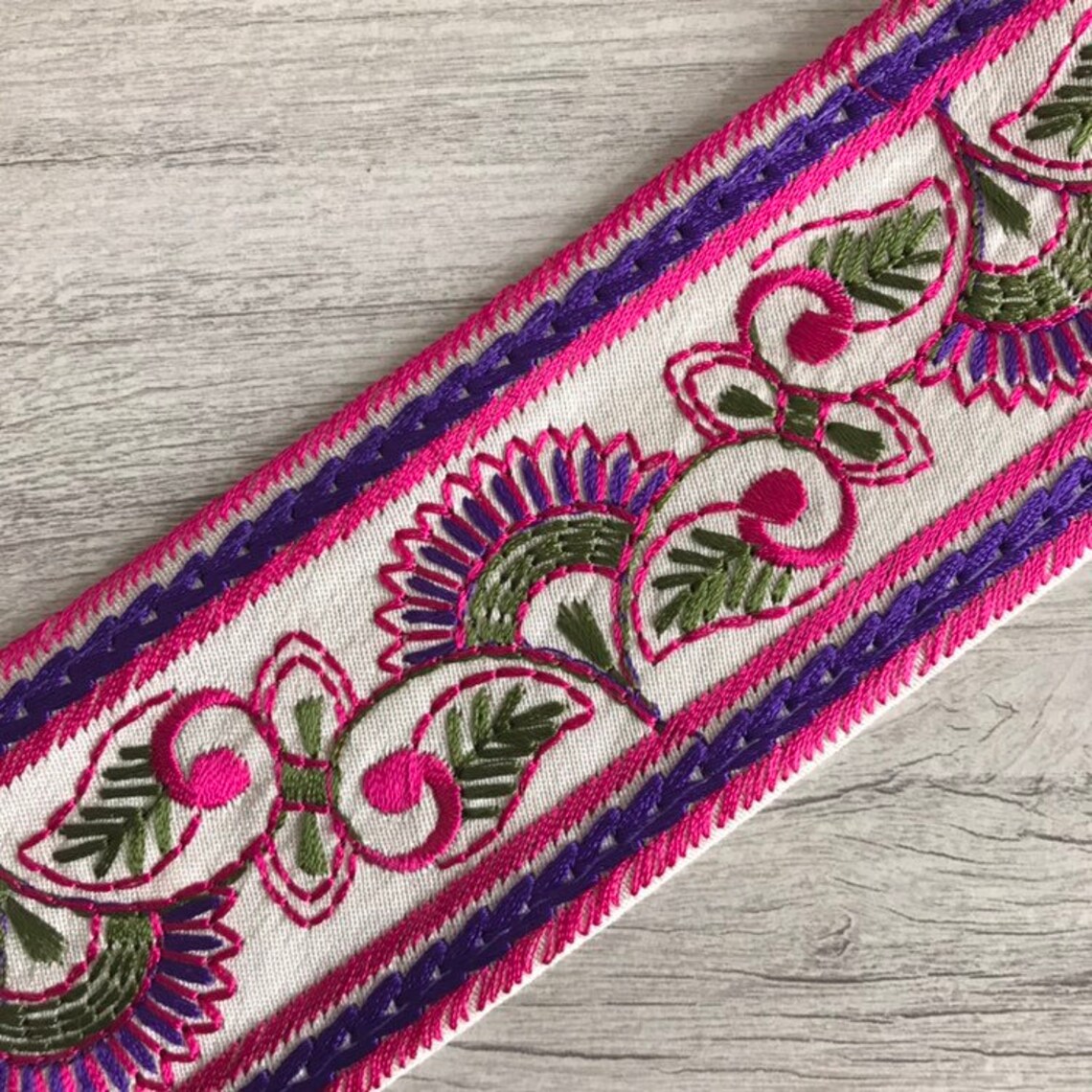 Indian Lace Trim By The Yard embroidered Ribbon Sari Fabric Etsy