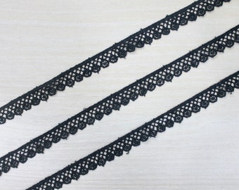 Black Cotton Lace Trimming-2 Designs