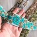 Floral Fabric Trim-Multi Colour Embroidered Sari Border-Silk Sari Fabric-Dupattas,Quilt Silk Ribbon-Indian Fabric-Table Runner-Lehengas 