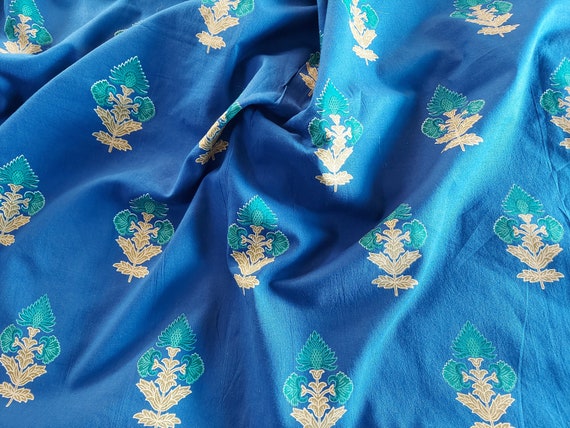 Buy Hand Screen-printed 100% Fine Cotton Fabric-indian Traditional  Designs-handmade Cotton Fabric-quilt Fabric Light Cotton Dress Material  Online in India - Etsy