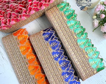 Boho Tassel Lace Trim | Pom Pom Fringe Border | 3 Inch Cutwork Decorative Ribbon | Saree Dupatta Border | DIY Craft & Home Decor