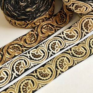 Saree Border Indian Lace Trim op maat gesneden, geborduurd Lint Sari Stof Trim-Tafel Runner-Art Quilt stof trim Sari Border Silk Fabric