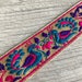 Multi Colour Brocade Sari Border-Peacock Design Fabric Trim-Silk Sari Fabric-Dupattas,Quilt Silk Ribbon-Indian Fabric-Table Runner-Lehengas