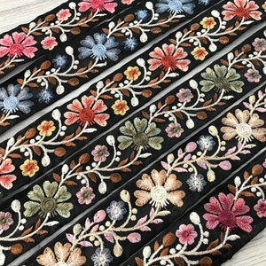 Saree Border Indian Lace Trim op maat gesneden, geborduurd lint Sari Fabric Trim-Table Runner-Art Quilt fabric trim Sari Border Silk Fabric
