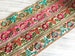 Sari fabric Indian trim, Sari Silk Fabric Trim-Embroidered Trim, Sari Border, Lehenga Fabric, Dupattas, Art Quilts Silk Ribbon, Table Runner 